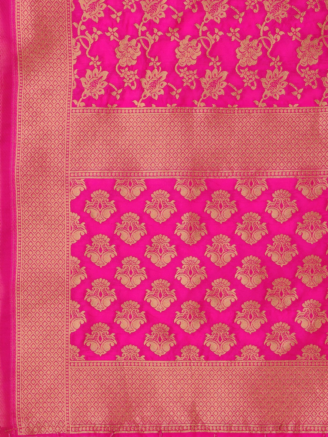 Purple Brocade Jacquard Lehenga Set with Unstitched Blouse