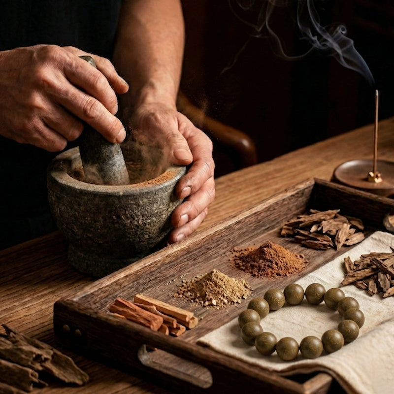 Versatile And Minimalist Chinese Herbal Bracelet