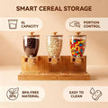1.58-Gallon Bamboo Cereal Dispenser with Dispensing Spout