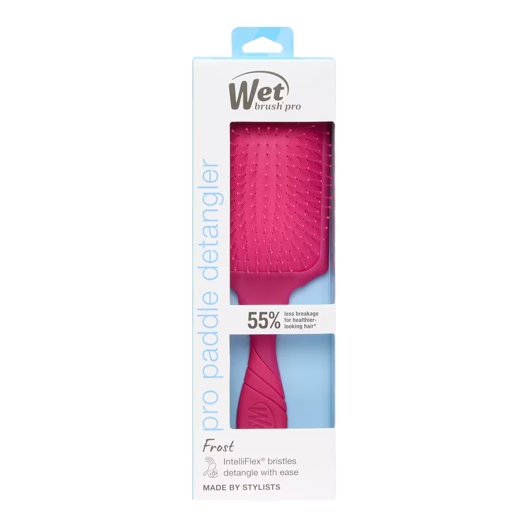 Pro Paddle Detangler Hair Brush in Frost Pink for All Hair Types