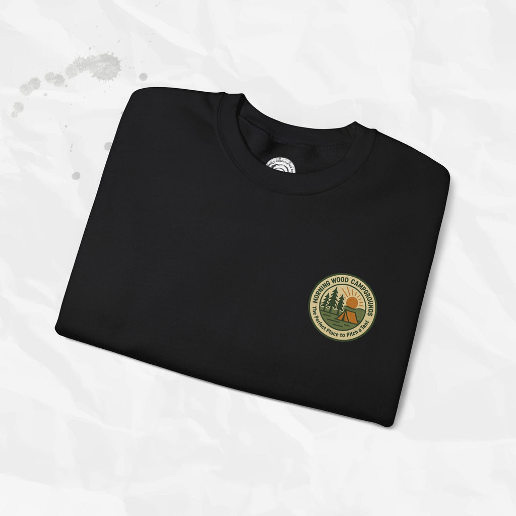Morning Wood Campgrounds – T-Shirt (Pocket Print)