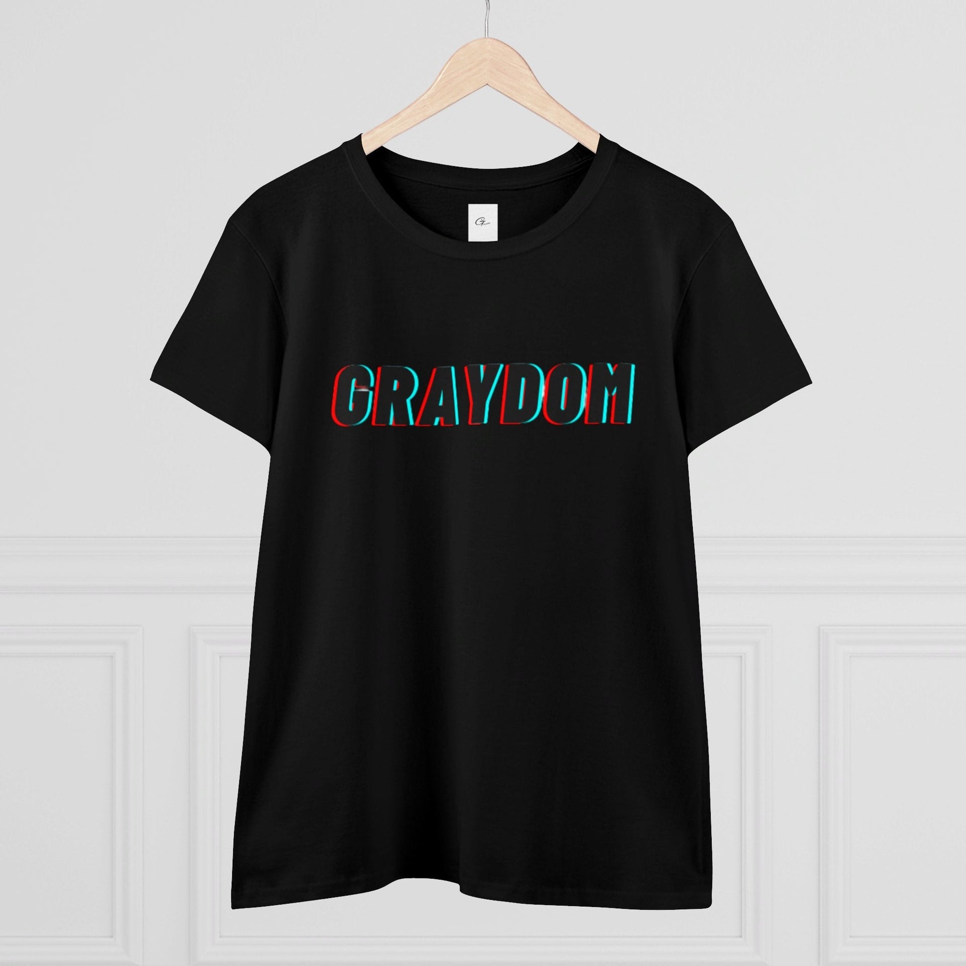 Women's Midweight Cotton Crew Neck Tee - Minimalist Streetwear Style