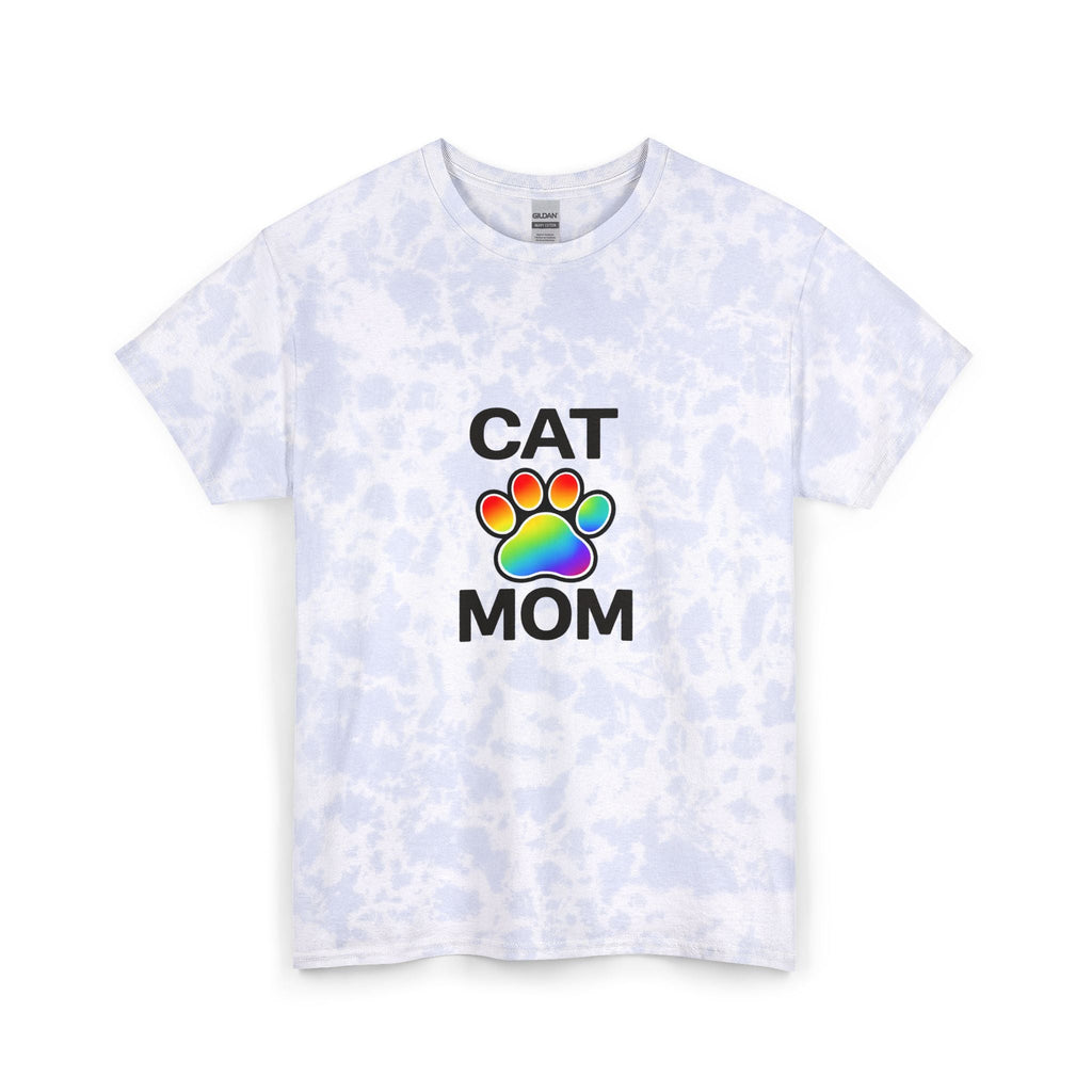 Pride Cat Mom Dyed Tee Unisex Cotton T-Shirt 3 sizes