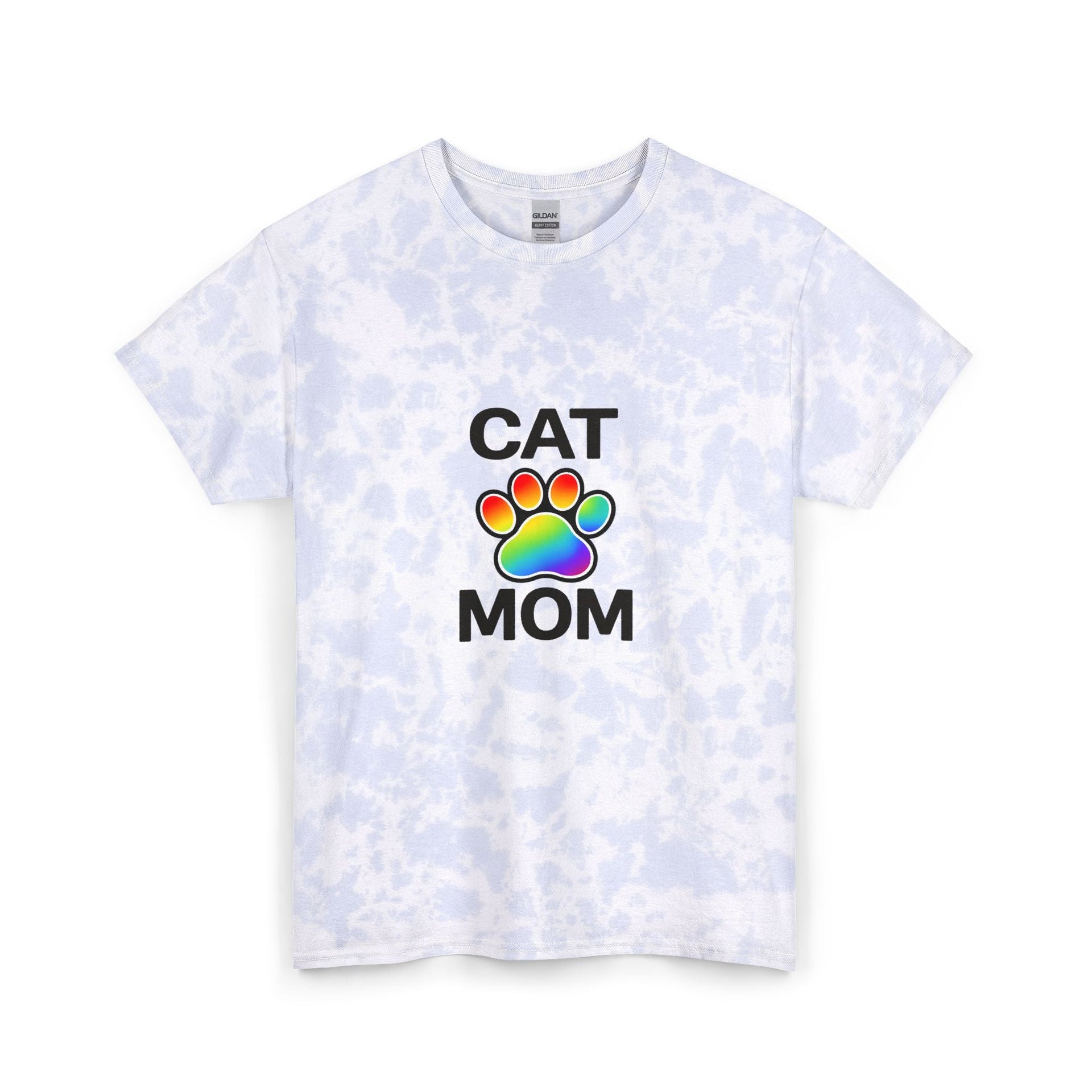 Pride Cat Mom Dyed Tee Unisex Cotton T-Shirt 3 sizes