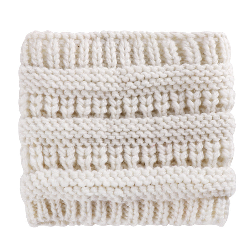 Ponytail Beanie Headwrap with Ear Warmer