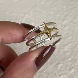 S925 Silver Rings Women, Minimalist Luxury Non-Fading Vintage Statement Rings