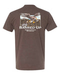 Espresso brown Specklebelly graphic t-shirt with unique speckled pattern design
