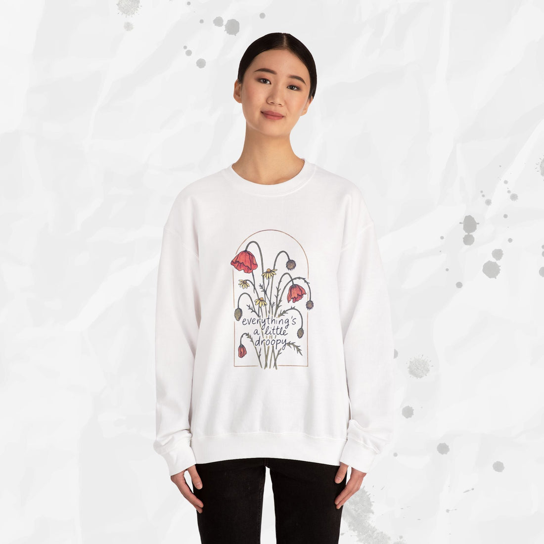 Everythings a Little Droopy - Crewneck Sweatshirt