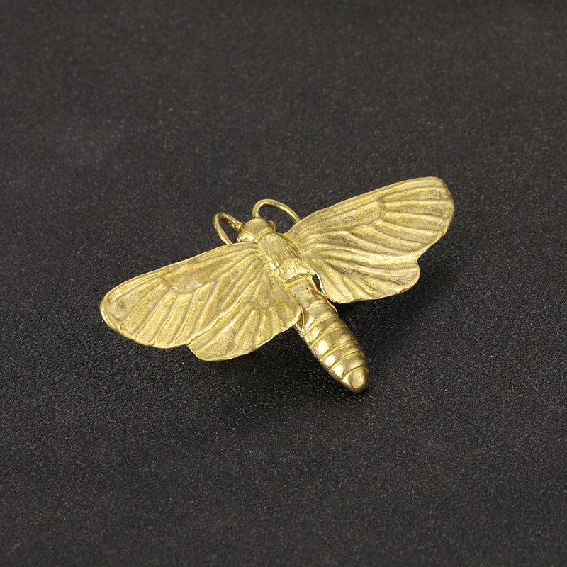 Handmade Solid Pure Copper Dragonfly Copper Ornaments