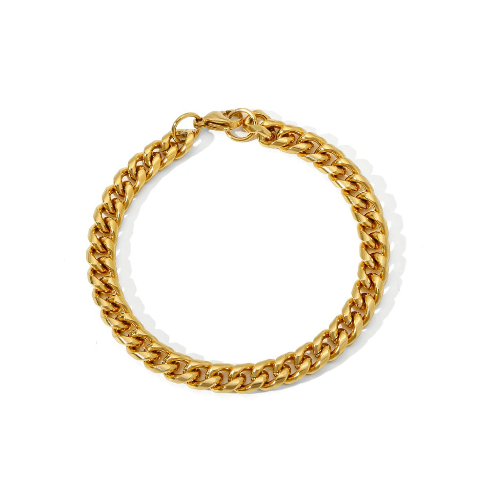 A Stylish Versatile Round-brushed Minimalist Bracelet