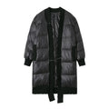 Women's Harajuku Loose Fit Black Spliced Puffer Parka Jacket - Image 6