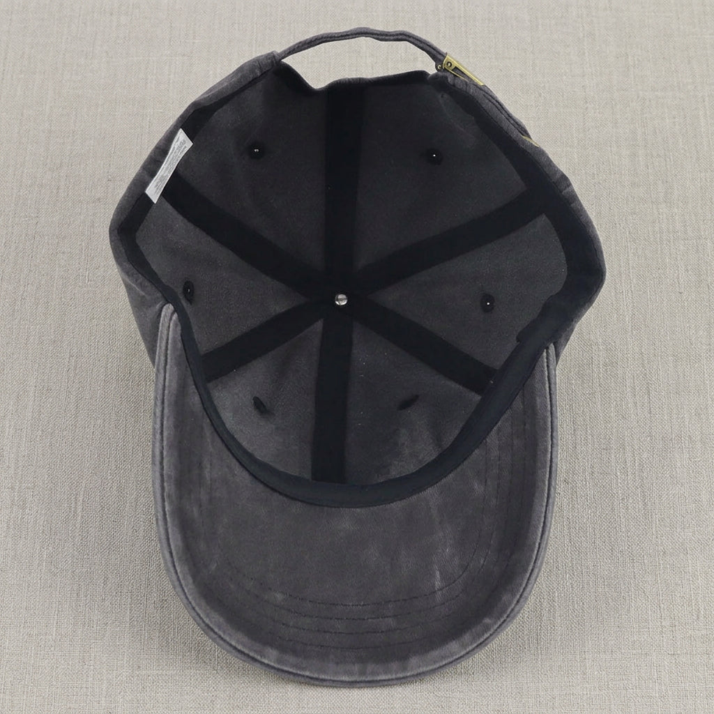 1955 Birthday Washed Black Baseball Cap