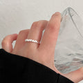 Sweet Heart Stackable Ring For Women, Irregular Unique Heart Shape Adjustable Open Finger Ring, Trendy Forest Style Boho Index Ring Gift