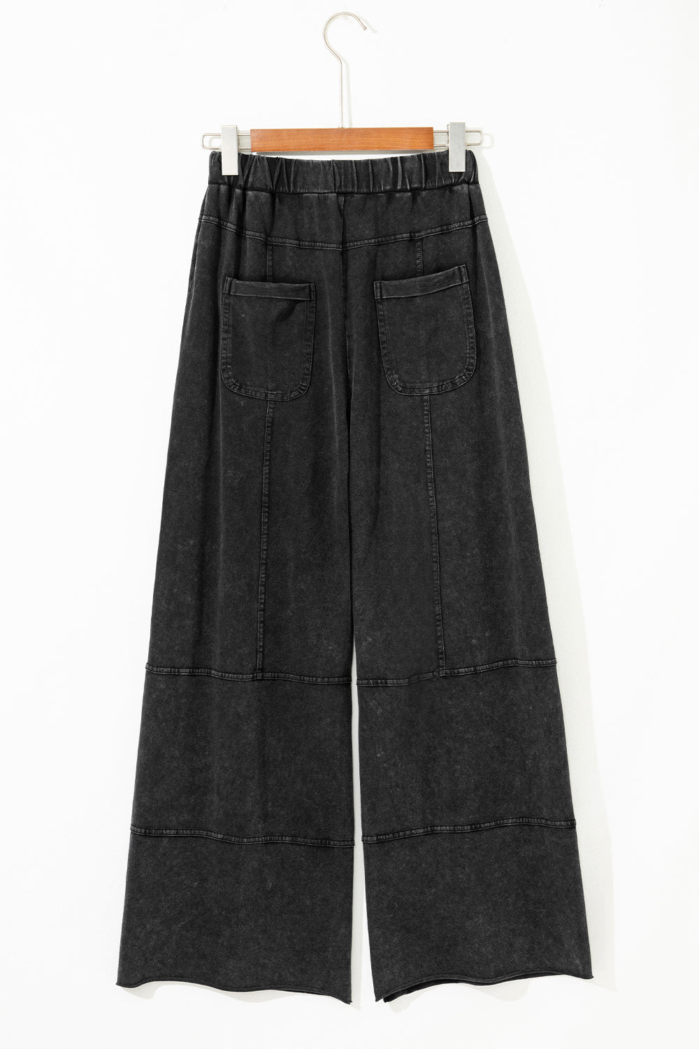 Brittany Mineral Wash Exposed Seam Drawstring Cargo Pants