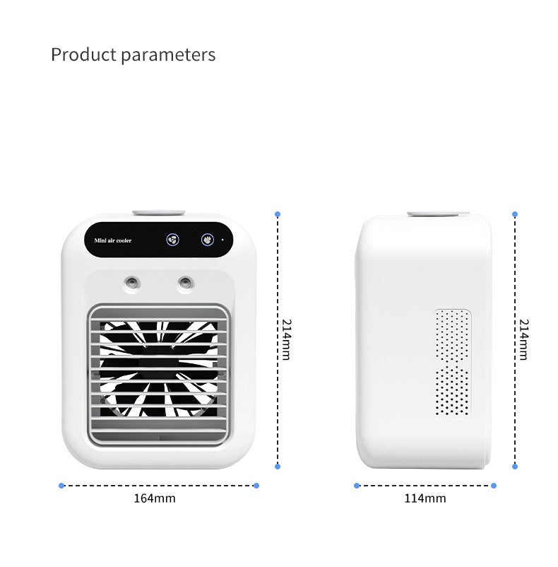 Portable Water Cooling Fan & Humidifying Air Conditioner for Desk
