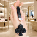 Porcelain Clay Full-diamond Plum Blossom Keychain