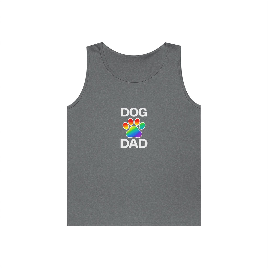Pride Dog Dad Unisex Heavy Cotton Tank Top (9 Colors)
