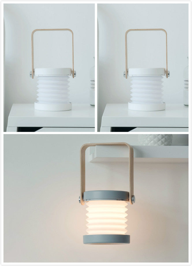 Foldable LED Lantern Lamp - Portable Touch Dimmable Reading Light