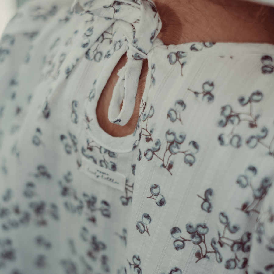 Woven Blouse in Mintberry Floral Print - Image 4