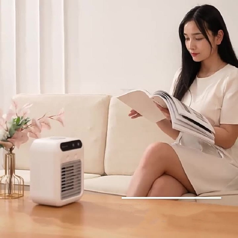 Portable Water Cooling Fan & Humidifying Air Conditioner for Desk
