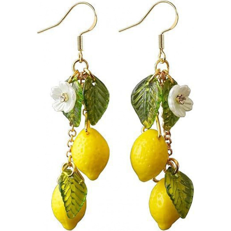 Whimsical Leaf Pendant Earrings in Vibrant Creative Resin Colors