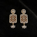 Womens Retro Ethnic Style Oval Rhinestone Inlaid Stud Earrings,Costume Earrings For Daily Party Wear