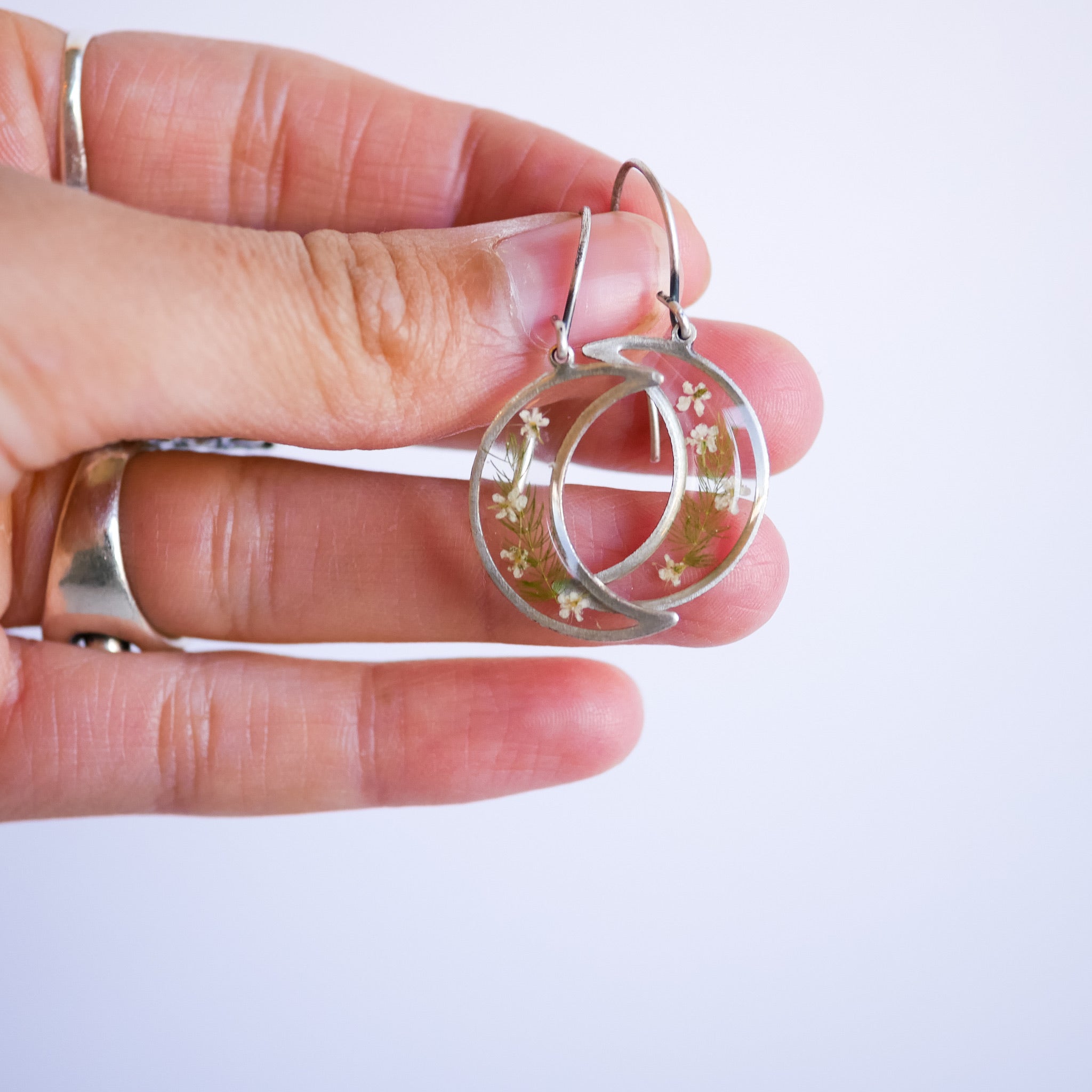 Garden Flower Earrings - Gold & Silver Botanical Posts