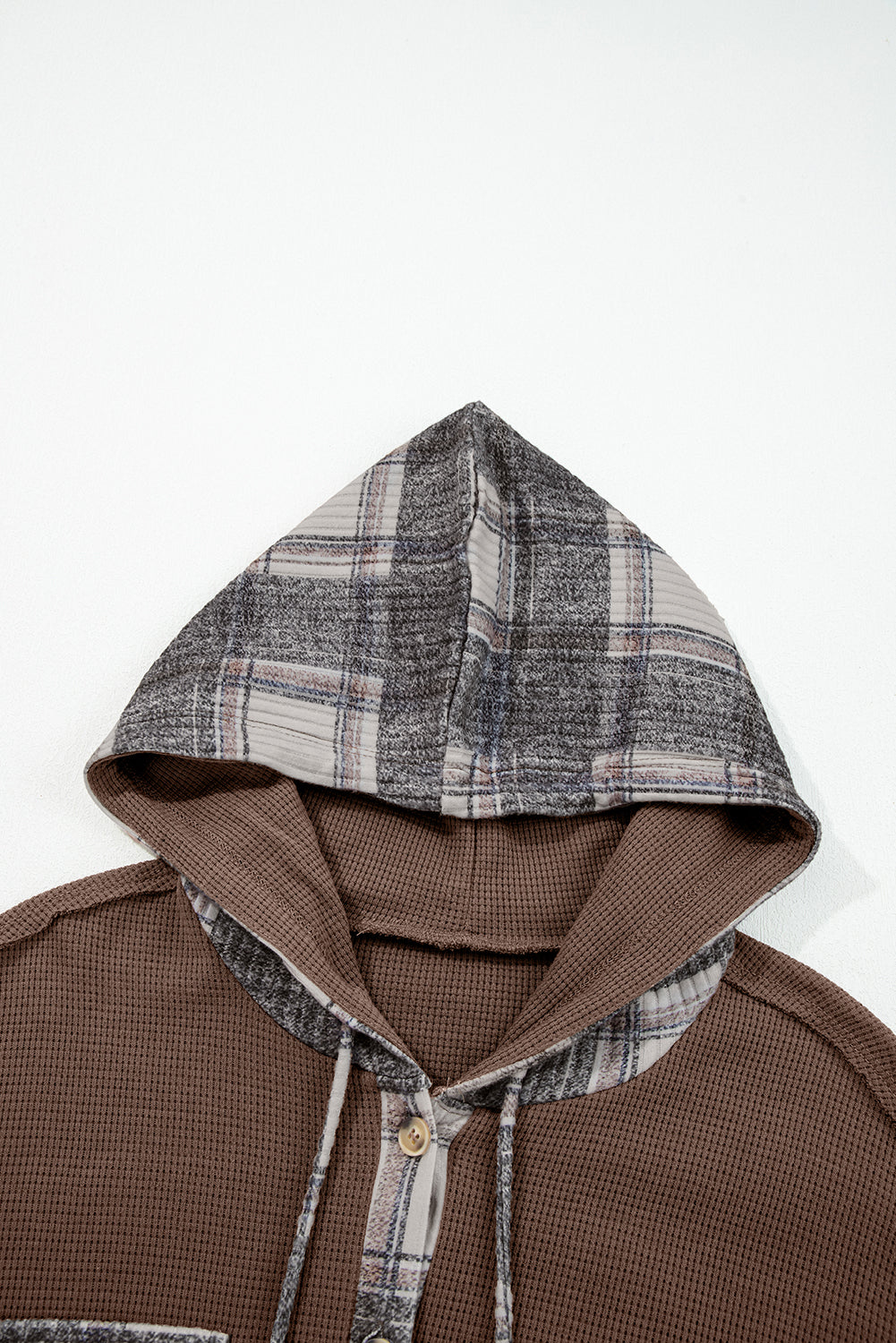 Marceline Down Drawstring Hooded Shacket