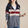 Women's Loose-Fit Wave-Detail Open-Front Cardigan Coat