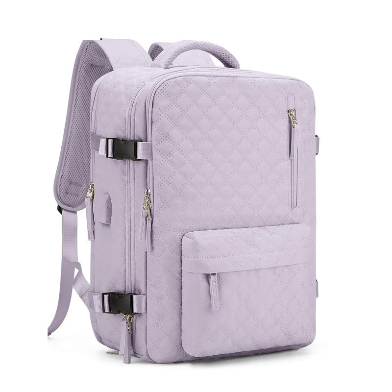 Women's Quilted Travel Backpack - College, Business, Everyday - Image 2