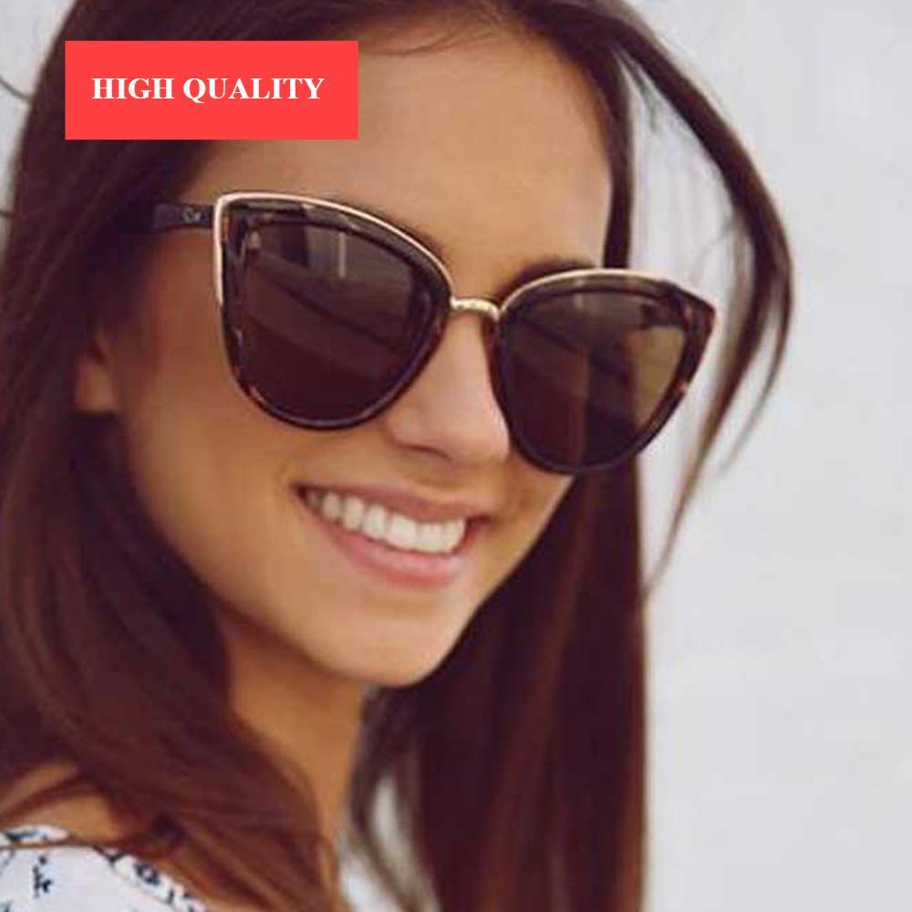 Vintage Cateye Sunglasses with UV400 Protection for Women