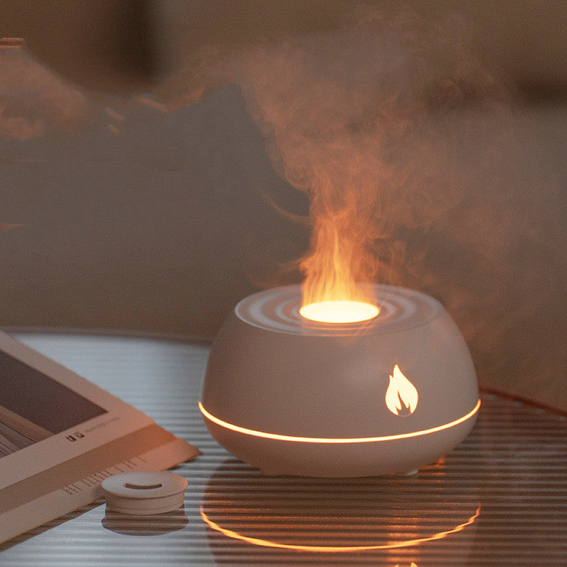 Modern Flame Humidifier & Essential Oil Diffuser with 7 Colors