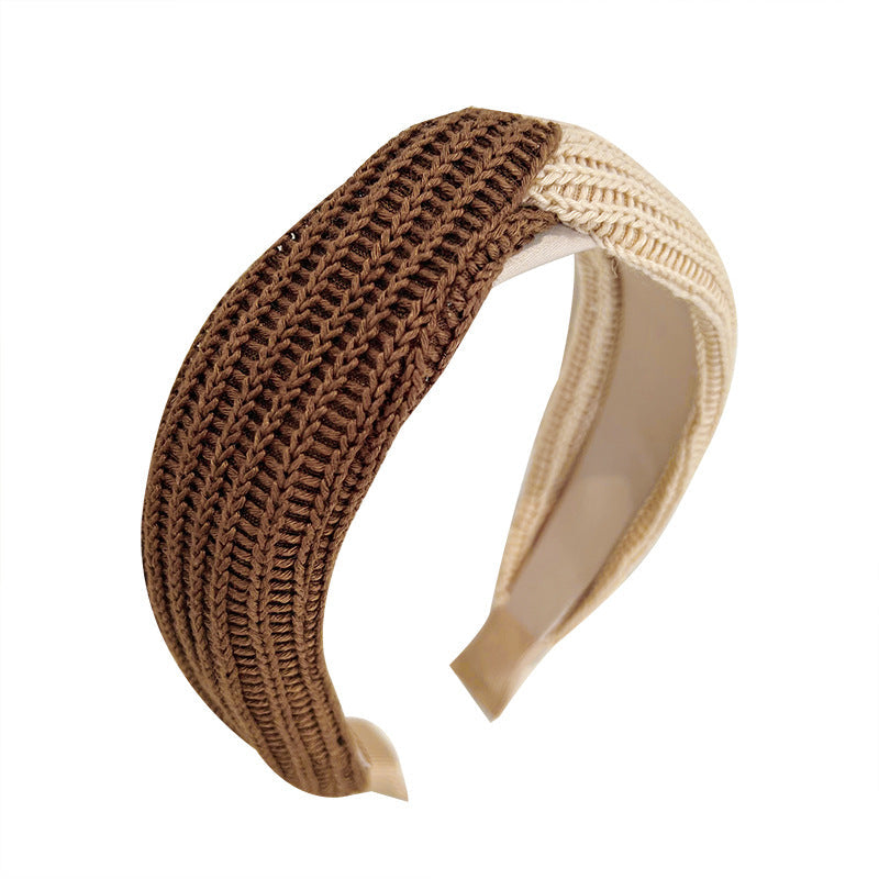 Wool Knit Wide Headband - Stylish Twisted Hair Accessory for Women - Image 5