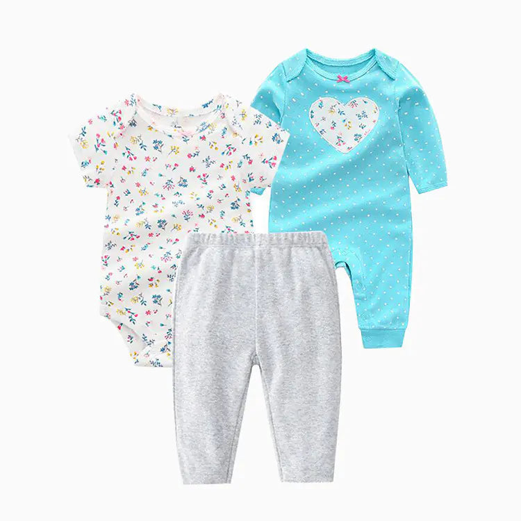 3-Piece Baby Outfit Set for Spring and Autumn