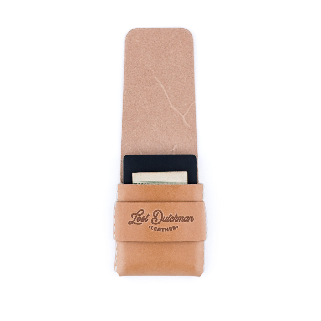 The Original Finnigan Leather Minimalist Card Holder - Russet