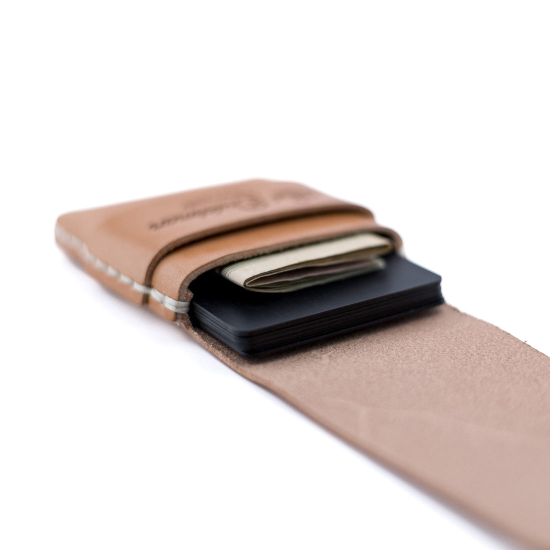 The Original Finnigan Leather Minimalist Card Holder - Russet