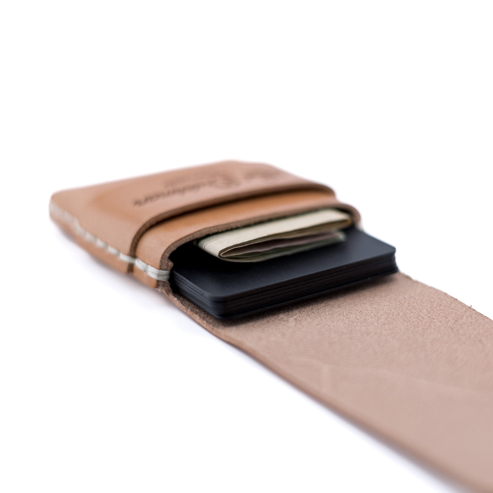 The Original Finnigan Leather Minimalist Card Holder - Russet