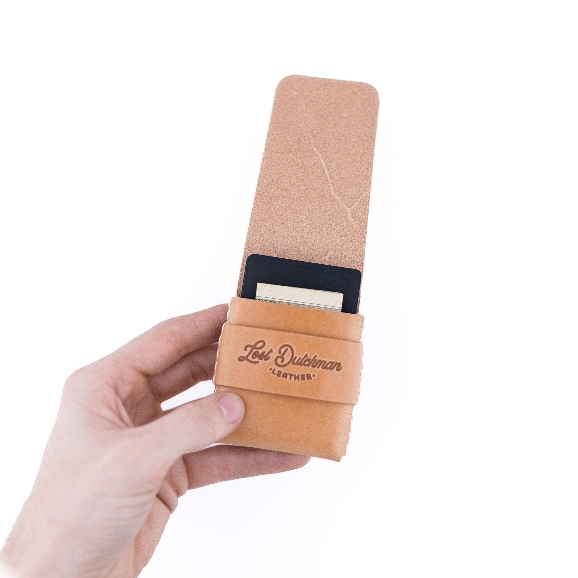 The Original Finnigan Leather Minimalist Card Holder - Russet