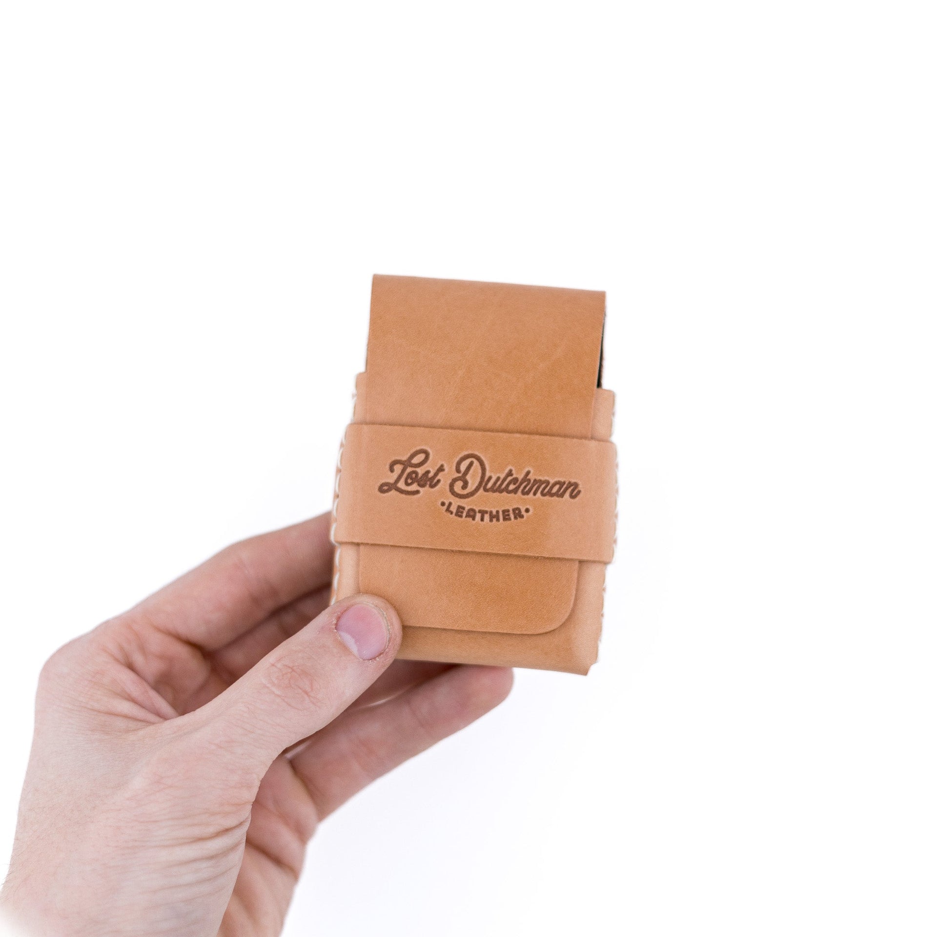 The Original Finnigan Leather Minimalist Card Holder - Russet