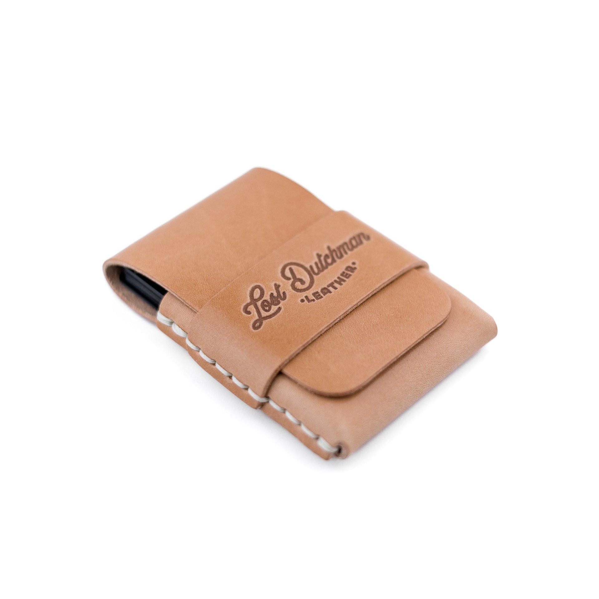 The Original Finnigan Leather Minimalist Card Holder - Russet