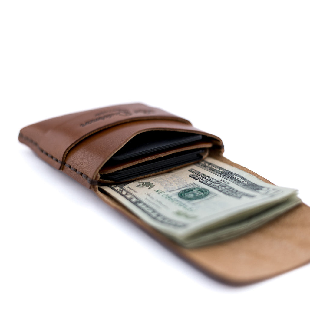 The Big Finn Brown Full-Grain Leather Minimalist Card Holder