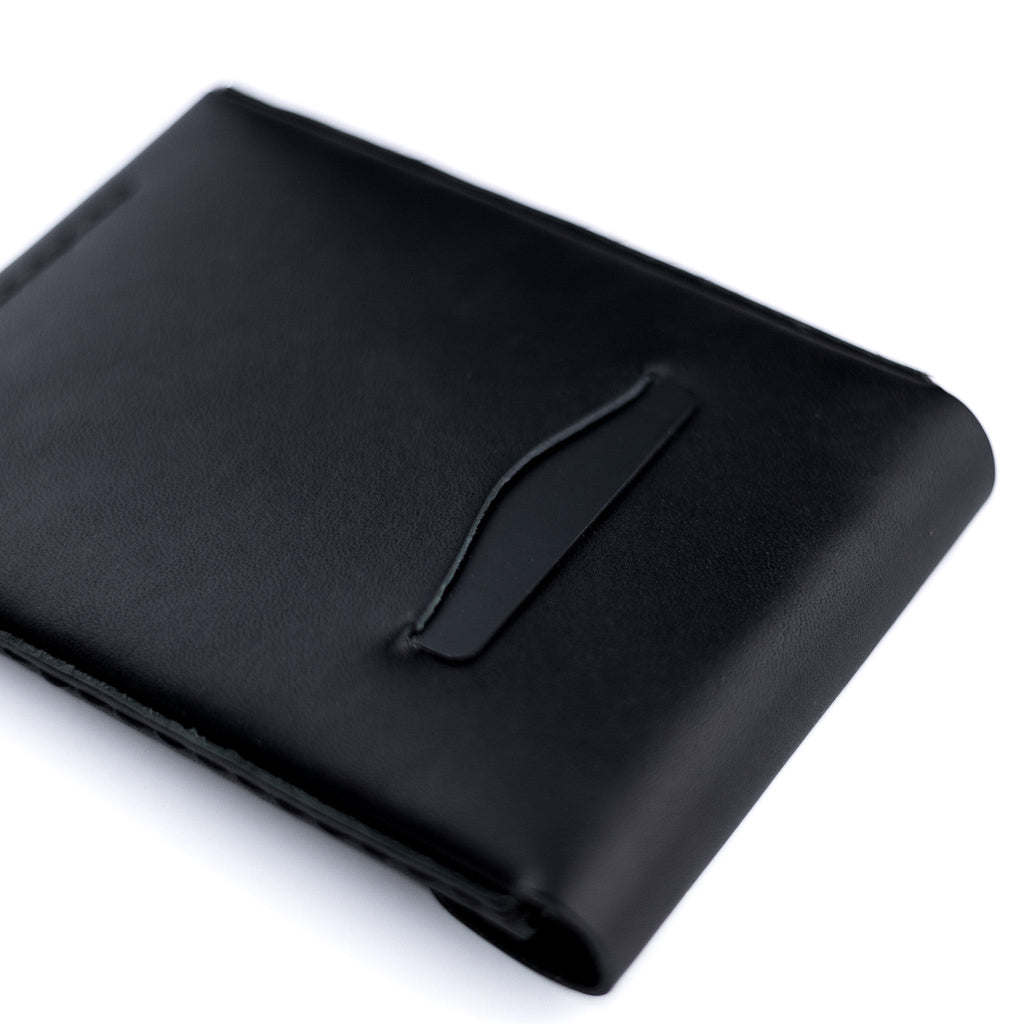 The Huckleberry Tall Leather Notebook Wallet – Black