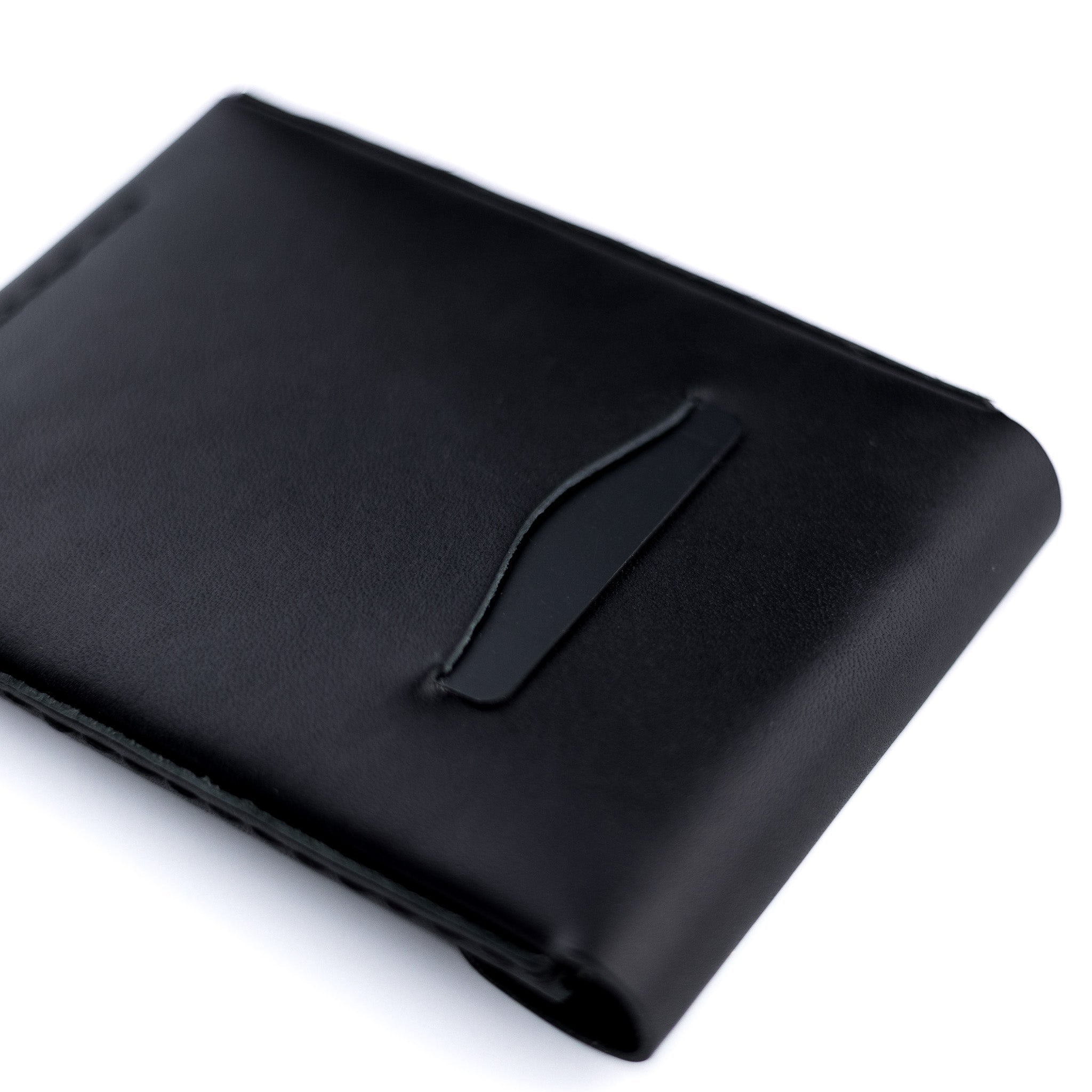 The Huckleberry Tall Leather Notebook Wallet – Black