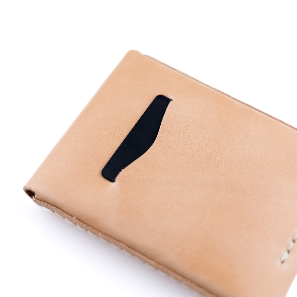 The Huckleberry Tall Notebook Wallet in Russet Leather