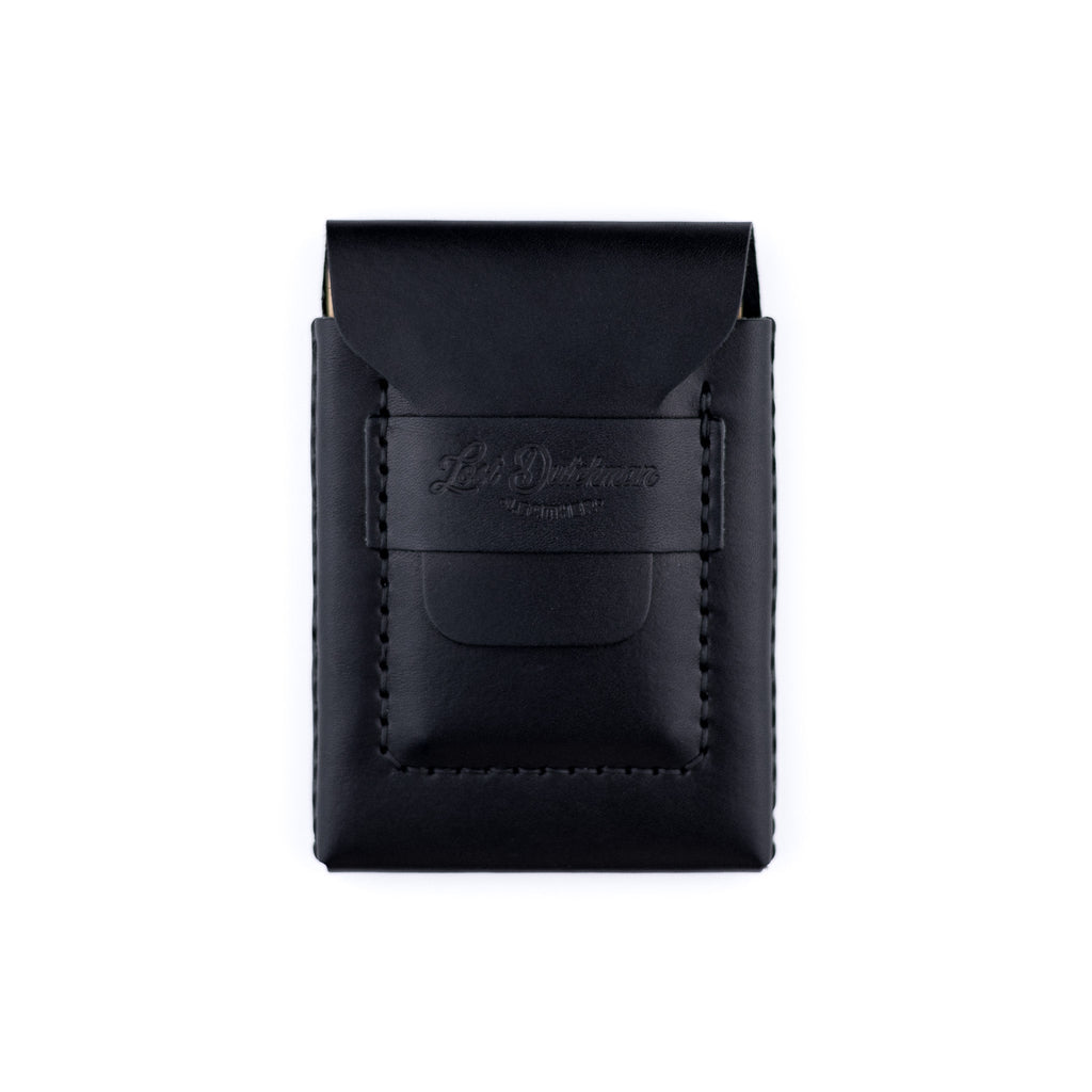 The Huckleberry Tall Leather Notebook Wallet – Black