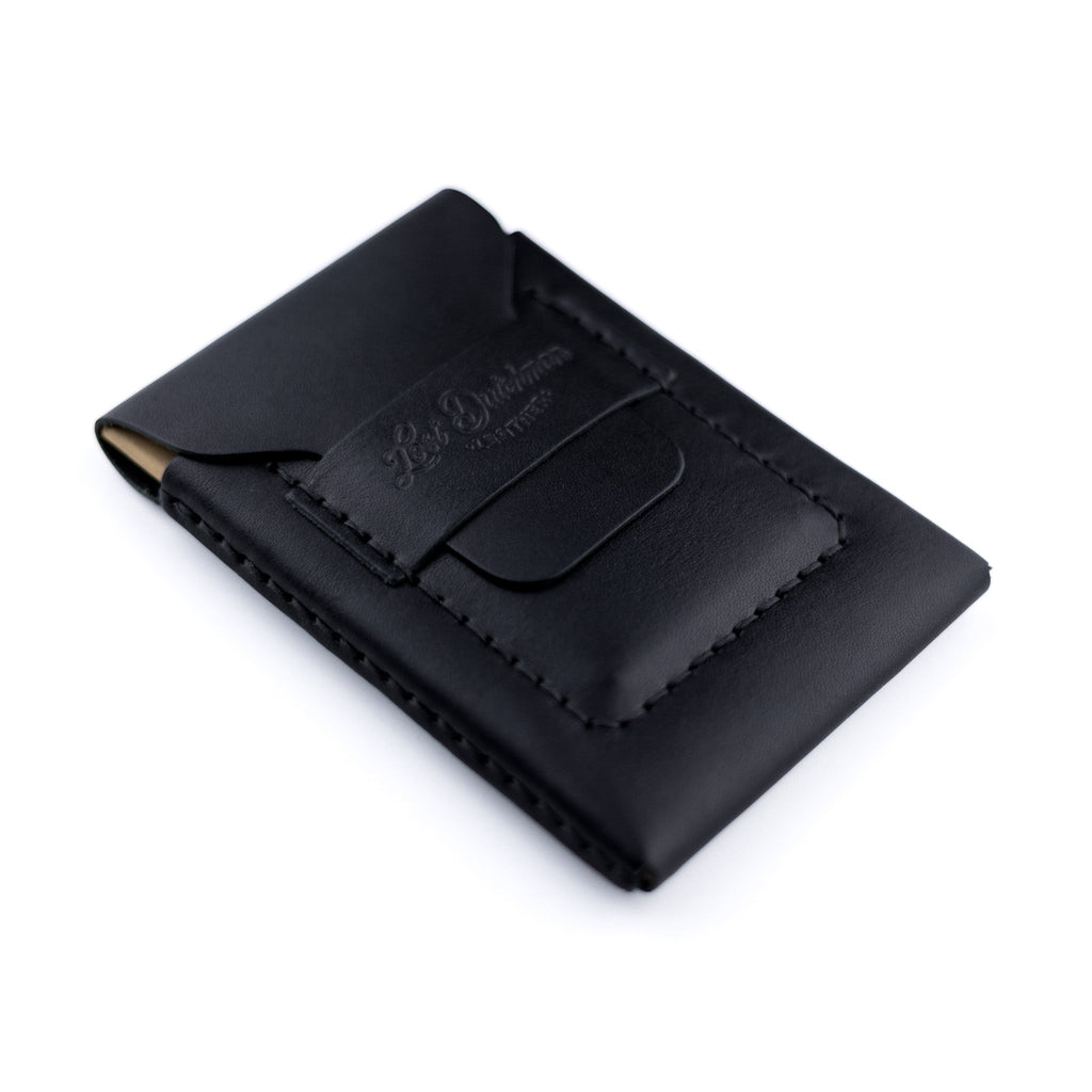 The Huckleberry Tall Leather Notebook Wallet – Black