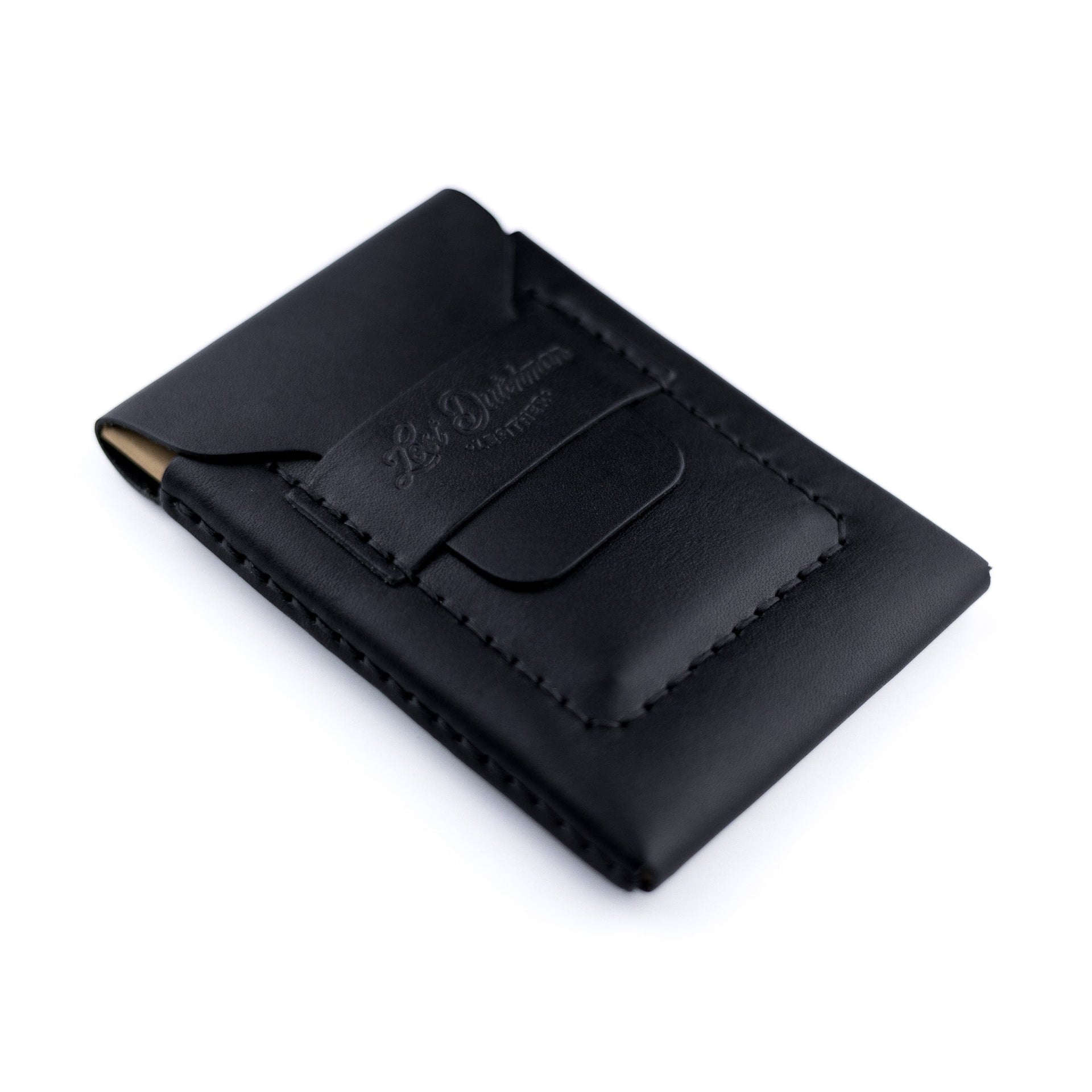 The Huckleberry Tall Leather Notebook Wallet – Black