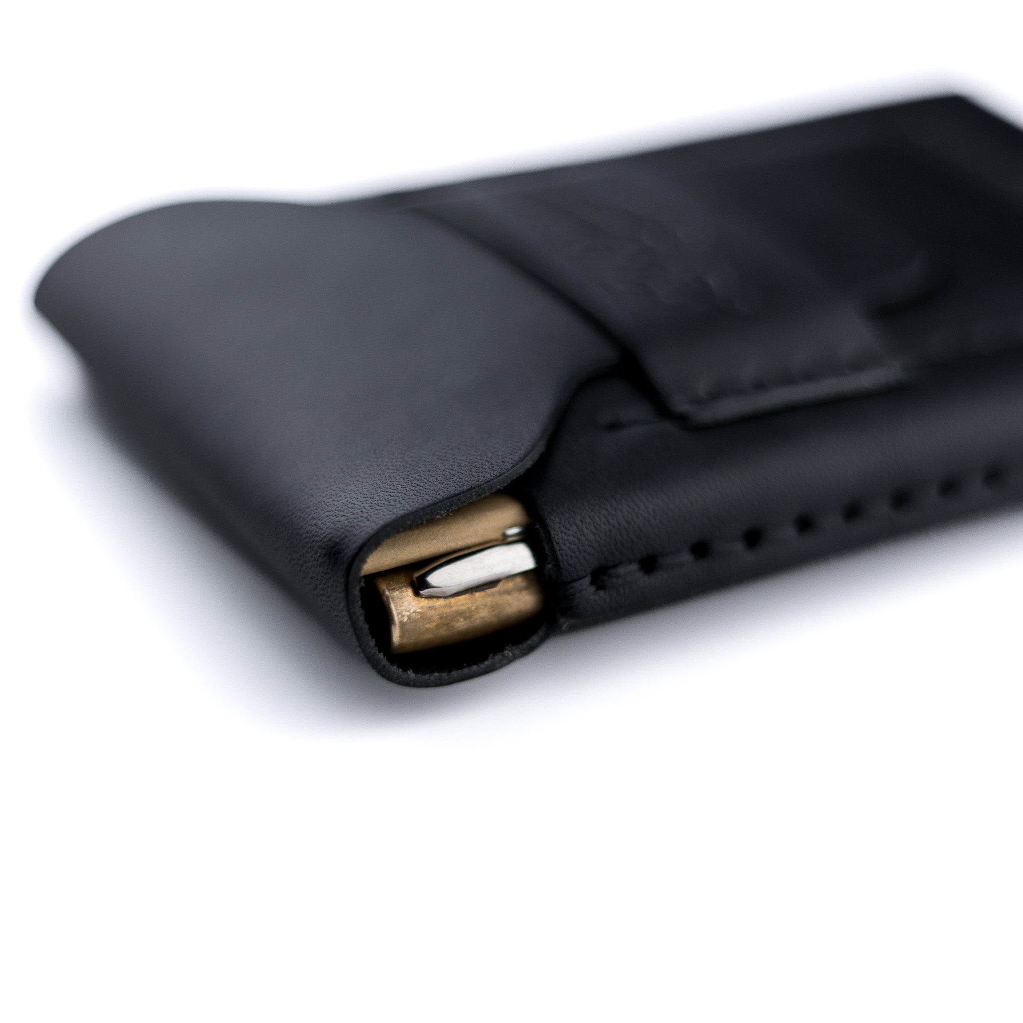 The Huckleberry Tall Leather Notebook Wallet – Black