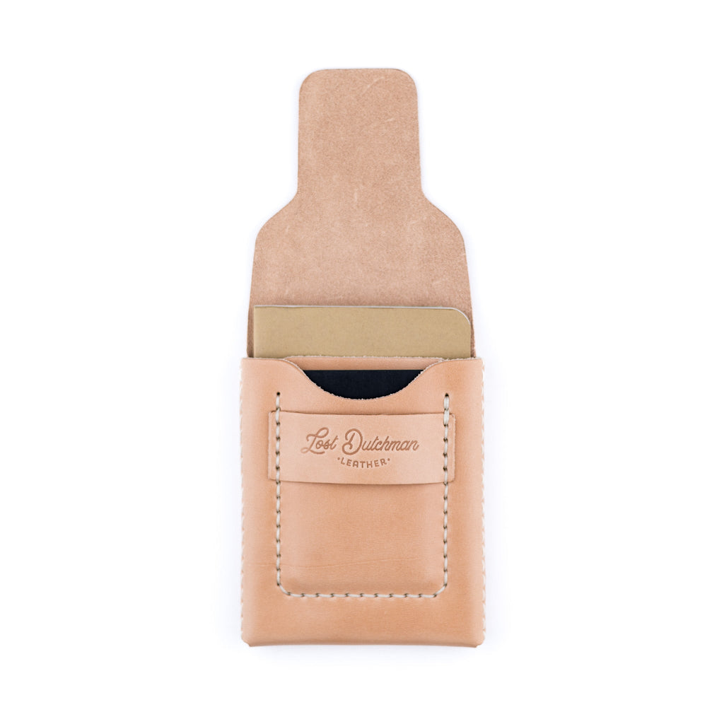 The Huckleberry Tall Notebook Wallet in Russet Leather