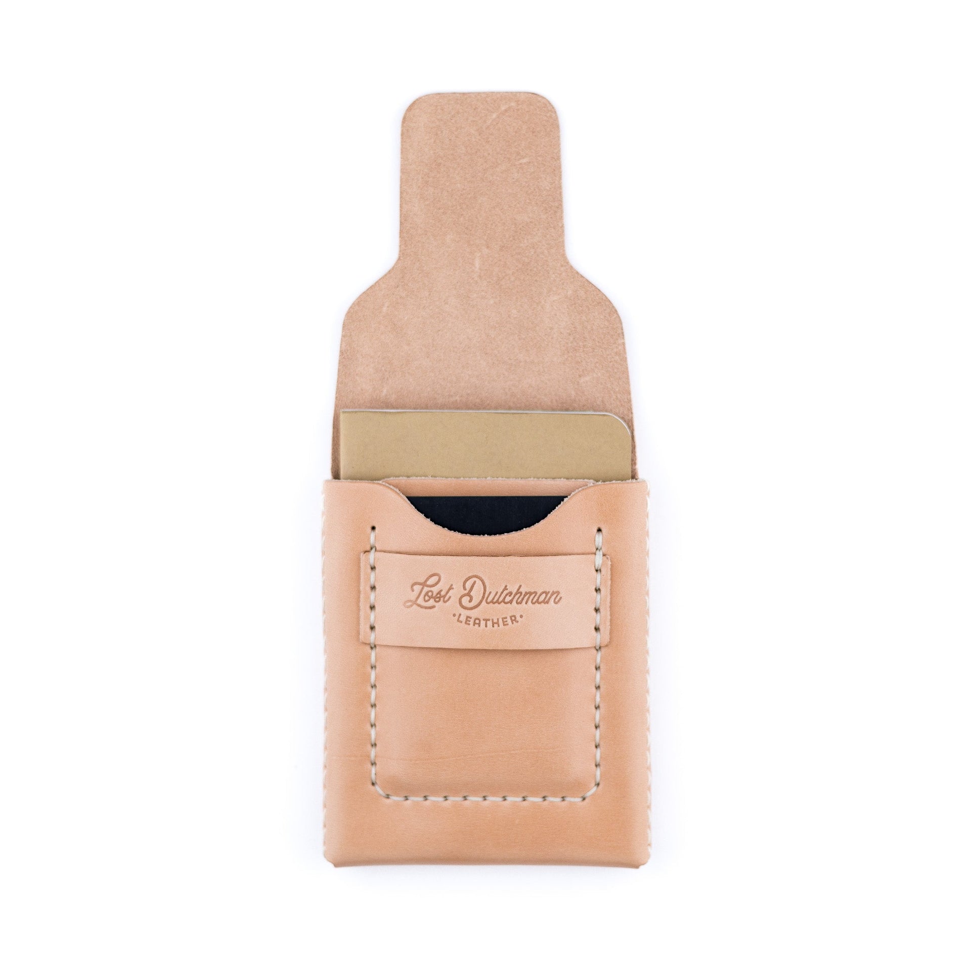 The Huckleberry Tall Notebook Wallet in Russet Leather
